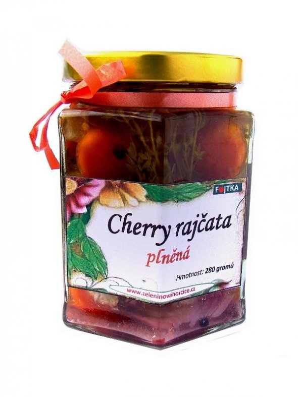 Cherry rajčata plněná balkánem